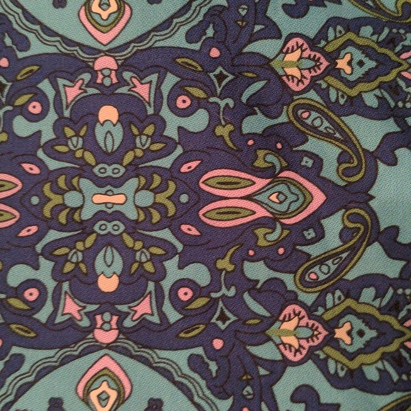 NWOT Talbots Woman Midi Skirt Size 20W Paisley Lined Hidden Back Zipper - Picture 4 of 12